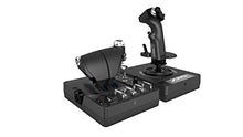 Load image into Gallery viewer, Logitech G X56 H.O.T.A.S Throttle and Joystick Flight Simulator Game Controller, 4 Spring Options, +189 Programmable Controls, RGB Lighting, 2x USB, PC - Black