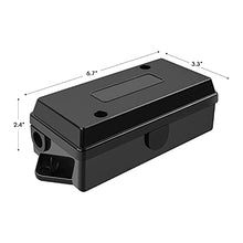 Load image into Gallery viewer, Nilight - 50048R 7 Way Electrical Trailer Junction Box 7 Gang Trailer Wire Connector Junction Box Weatherproof for Rewiring Camper RV Caravans Boat 7 Pole Cable Connection Box,2 Years Warranty