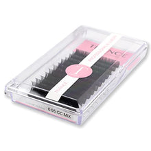 Load image into Gallery viewer, TDANCE Premium D Curl 0.18mm Thickness Semi Permanent Individual Eyelash Extensions Silk Classic Lashes Professional Salon Use Mixed 14-19mm Length In One Tray (D-0.18,14-19mm)