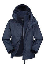Load image into Gallery viewer, Mountain Warehouse Fell Kids 3 in 1 Jacket - Packaway Hood, Triclimate Coat Navy 2T-3T