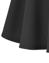 Load image into Gallery viewer, Urban CoCo Women's Basic Versatile Stretchy Flared Casual Mini Skater Skirt (Large, Black)