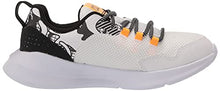 Load image into Gallery viewer, Under Armour Men's Grade School Essential CS Running Shoe, White (101)/White, 6.5