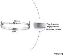 Load image into Gallery viewer, Enhome Cuff Bracelets #Darius for Women Birthday Gifts for Her Silver Cuff Bangle American Flag Bracelet