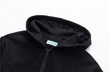 Load image into Gallery viewer, UNACOO Kid's Soft Brushed Fleece Full Zip-Up Hooded Sweatshirt Basic Hoodie for Boys or Girls(Grey, l(9-10 Years))