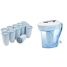 Load image into Gallery viewer, ZeroWater Replacement Filters 12-Pack BPA-Free Replacement Water Filters & ZP-010, 10 Cup Water Filter Pitcher with Water Quality Meter