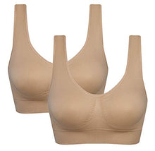 Load image into Gallery viewer, Women's Comfort Workout Sports Bra Low-Impact Activity Sleep Bras Pack of 3 S