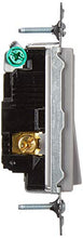 Load image into Gallery viewer, Leviton 5603-2GY 15 Amp, 120/277 Volt, Decora Rocker 3-Way AC Quiet Switch, Residential Grade, Grounding, Gray