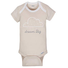 Load image into Gallery viewer, GERBER Baby 4-Pack Short-Sleeve Onesies Bodysuit, Cloud Dream Big, 6-9 Months