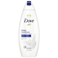 Load image into Gallery viewer, Dove Body Wash with Skin Natural Nourishers for Instantly Soft Skin and Lasting Nourishment Deep Moisture Effectively Washes Away Bacteria While Nourishing Your Skin 12 oz