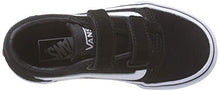 Load image into Gallery viewer, Vans Women's WM Ward Sneaker, Black Suede Canvas Black White Iju, 6