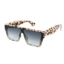 Load image into Gallery viewer, FEISEDY Square Oversized Sunglasses Women Men Trendy Thick Frame Flat Top Shield Rimless Shades B2798