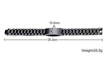 Load image into Gallery viewer, Stainless Steel To My Son Love Dad Courage Inspirational Wristband Link Bracelets, Graduation Birthday Gifts to Son