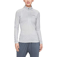 Load image into Gallery viewer, Under Armour Women's Tech Twist ½ Zip Long-Sleeve Pullover , Halo Gray (014)/Metallic Silver , X-Large