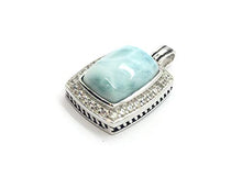 Load image into Gallery viewer, Larimar Pendant Gemstones with 925 Sterling Silver Classic Jewelry Women