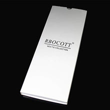 Load image into Gallery viewer, RBOCOTT 2.4" Black Skinny Tie for Men Silk Wedding Business Slim Necktie(9)