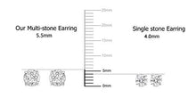 Load image into Gallery viewer, 1/2Ct Diamond Stud Earrings Set in Sterling Silver