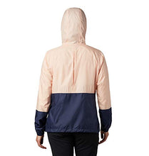 Load image into Gallery viewer, Columbia Women's Flash Forward Windbreaker, Water & Stain Resistant, Peach Cloud/Nocturnal, Large