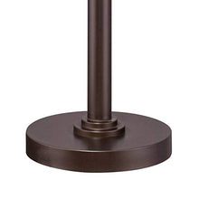 Load image into Gallery viewer, Light Blaster Modern Retro Torchiere Floor Lamp Warm Bronze White Frosted Glass Bowl Shade for Living Room Bedroom Uplight - Possini Euro Design