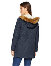 Load image into Gallery viewer, Levi's Women's Performance Sherpa Lined Midlength Parka Jacket, navy, X-Small