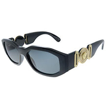 Load image into Gallery viewer, Versace VE 4361 GB1/87 Black Plastic Geometric Sunglasses Grey Lens