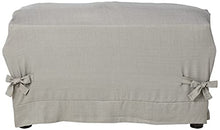 Load image into Gallery viewer, SureFit Home Décor SF43573 Mason Loveseat Cover, Relaxed Fit, Polyester/Spandex, Machine Washable, One Piece, Gray Color