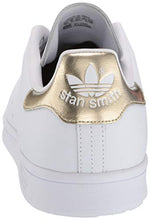 Load image into Gallery viewer, adidas Originals womens Stan Smith Sneaker, White/White/Gold Metallic, 9.5 US