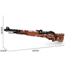 Load image into Gallery viewer, Goshfun 1025Pcs+ Simulation Large Scale Single Double Shot 98K Toy Blaster Building Block Model Set Compatible with Lego, Small Particle Bricks Assembly Mechanical Weapon Model Toy