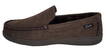Load image into Gallery viewer, Clarks Men's Freddie Suede Moccasin House Shoe Indoor & Outdoor Slip Resistant Flexible Outsole Slipper (11 M US, Medium Brown)