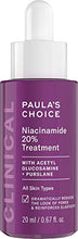 Load image into Gallery viewer, Paula's Choice CLINICAL 20% Niacinamide Vitamin B3 Concentrated Serum, Anti-Aging Treatment for Discoloration and Minimizing Large Pores, Fragrance-Free & Paraben-Free, 0.67 Ounce Dropper Bottle