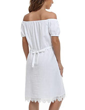 Load image into Gallery viewer, YZXDORWJ Women Mexican Embroidered Dress Short Sleeve (XXL, 36W)