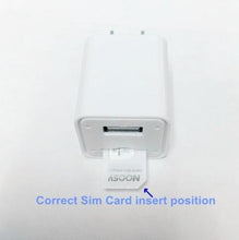 Load image into Gallery viewer, chen-1 GSM Voice Listening Device Spy Ear Bug USB Wall Adapter with sim Card Slot - White