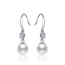 Load image into Gallery viewer, MIAODAM Women'S Pearl Earrings Earrings, Simple Temperament Long Earrings With Diamonds, Gifts For Girls