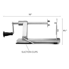 Load image into Gallery viewer, MITBAK Stainless Steel Spiralizer Vegetable Slicer | Industrial-Grade 3-Blade Zoodle Maker | Zucchini spaghetti maker | Great For Salad, Low Carb, Paleo, Vegan, Spaghetti | Suction Base For Non Slip