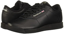 Load image into Gallery viewer, Reebok Women's Princess Sneaker, Black, 8 W