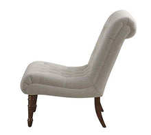 Load image into Gallery viewer, Armless Curved Accent Chair Oatmeal