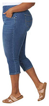 Load image into Gallery viewer, Lee Women's Plus Size Sculpting Pull on Capri Jean, Camden, 14W Medium