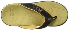 Load image into Gallery viewer, Neat Feat Men's Zori Sport Orthotic Slip-on Sandals Flip Flop, Black/Tan, 7 D US
