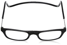 Load image into Gallery viewer, CliC Original Reader Rectangular Reading Glasses, Black, 1 Count (Pack of 1) + 1.75