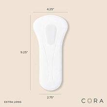 Load image into Gallery viewer, New Cora Ultra Thin Organic Cotton Bladder Leakage Extra Long Panty Liners for Light Incontinence, Super Absorbency, with Dry Wicking Technology (New Organic 72)