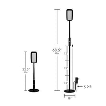 Load image into Gallery viewer, Tenergy LED Floor Lamp Desk Lamp, 2-in-1 Dimmable Task Lamp with 4 Color Temperatures, 5 Dimming Levels, 60-Min Timer, Flexible Gooseneck, Touch Control Floor Lamp for Reading/Crafting, 2000 Lumens