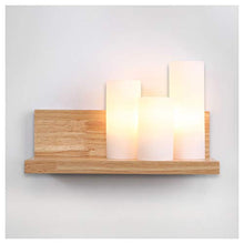 Load image into Gallery viewer, Wen long shop Solid Wood LED Wall Lamp Wall Light Bedside Wall Light Aisle Corridor Balcony Light, Sconces Lamps for The Living Room Bedroom