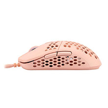 Load image into Gallery viewer, HK Gaming Mira M Ultra Lightweight Honeycomb Shell Wired Gaming Mouse - 6 Buttons - 2.1 oz (63 g) (12 000 cpi, Rose Quartz)