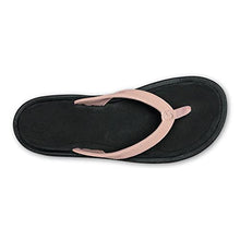 Load image into Gallery viewer, OluKai Kulapa Kai Women's Beach Sandals, Quick-Dry Flip-Flop, Water Resistant, Compression Molded Footbed & Wet Grip Soles, Petal Pink/Black, 10