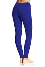 Load image into Gallery viewer, Womens Super Stretch Comfy Skinny Pants P44876SK Royal Medium