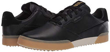 Load image into Gallery viewer, adidas Men's Adicross Retro Golf Shoe, core Black/Gold Metallic/Gum, 15 Medium Wide US