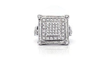 Load image into Gallery viewer, NATALIA DRAKE 1 Cttw Diamond Princess Ring for Women in Rhodium Plated Sterling Silver Size 7 (Color I-J / Clarity I2-I3)