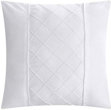 Load image into Gallery viewer, Chic Home 10 Piece Hannah Pinch Pleated, ruffled and pleated complete Queen Bed In a Bag Comforter Set White With sheet set