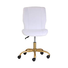 Load image into Gallery viewer, Mainstays White Plush Velvet Office Chair