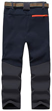 Load image into Gallery viewer, DAFENGEA Kids Snow Ski Pants Hiking Boys Girls Outdoor Waterproof Windproof Fleece Warm Snowboard Pants,KZ2068-DarkGrey-16Y