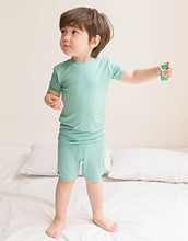 Load image into Gallery viewer, Boys Short Sleepwear Pajamas 2pcs Set Colorful Creammint XL